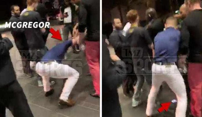 Conor McGregor Stomping on Phone on Video