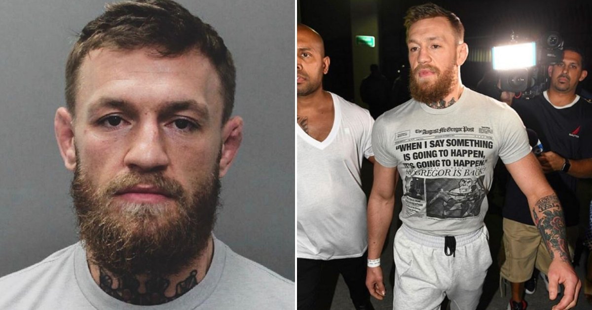 Conor McGregor leaving jail