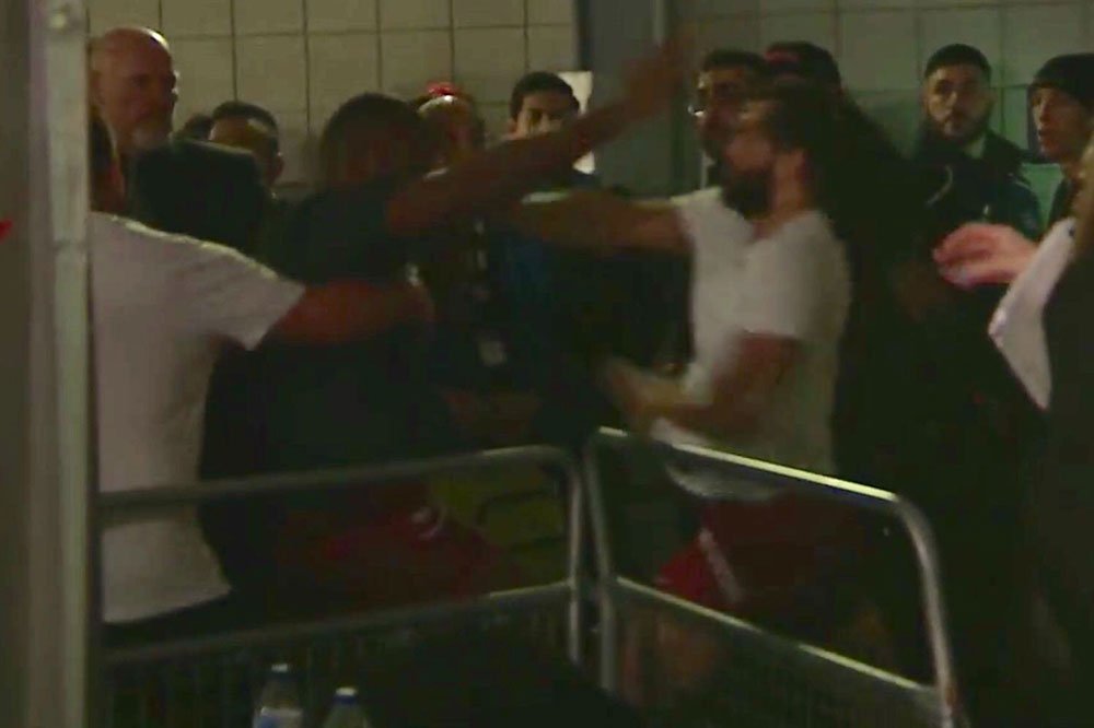 Jorge Masvidal and Leon Edwards Fight Backstage ESPN