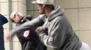 Man Knockout Neo-Nazi