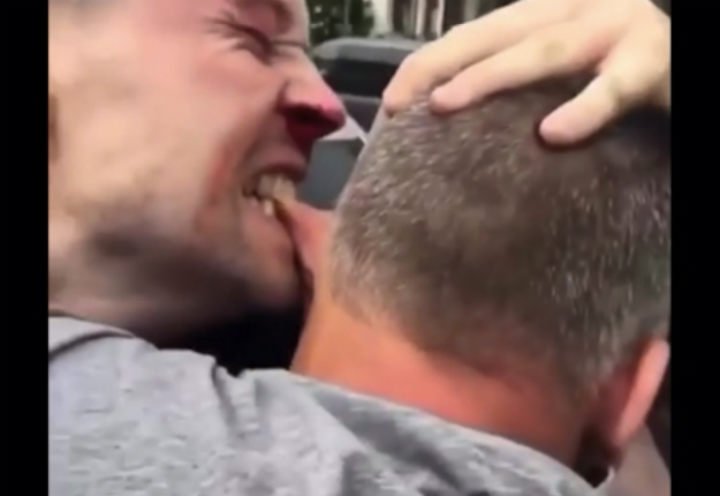 Man bites off man ear