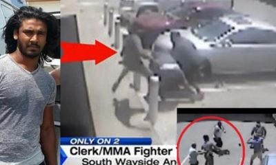MMA fighter beat up man in gas station