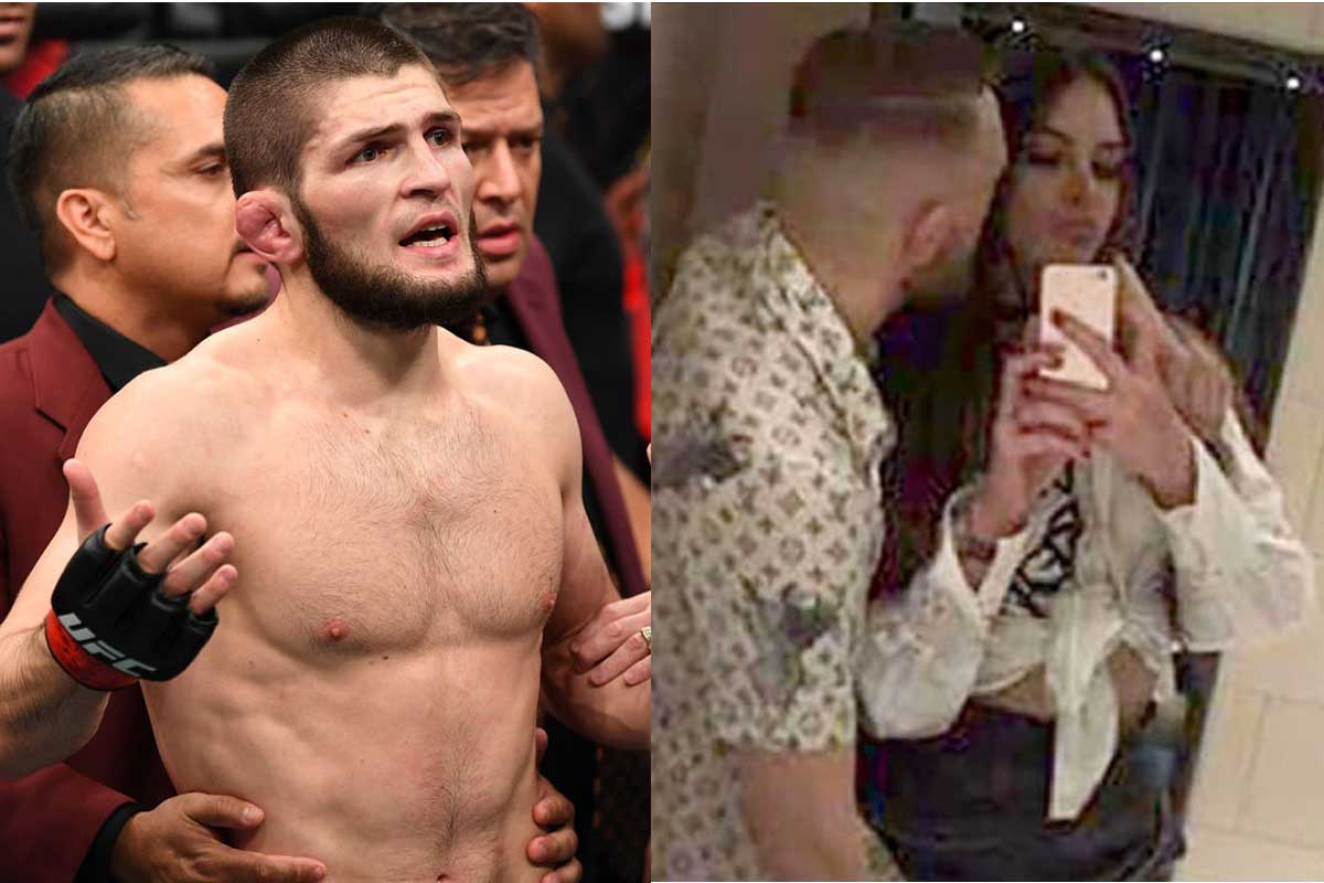 Khabib Nurmagomedov and Conor McGregor Making Sexual Gestures To Female Rape Accuser