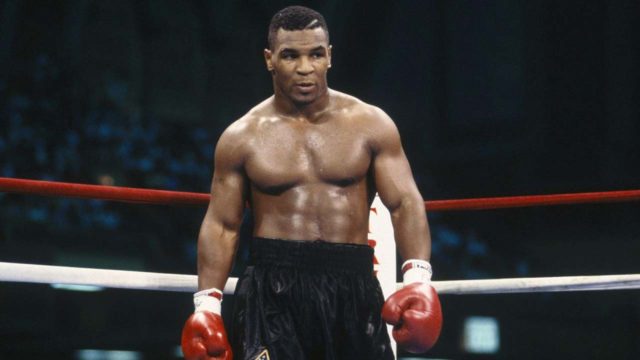 Mike Tyson Standing In Boxing Ring
