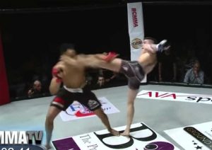 Cock MMA Fighter Get Knockout