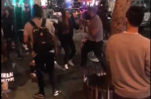 Man Knocks out 2 women in LA outside a Club