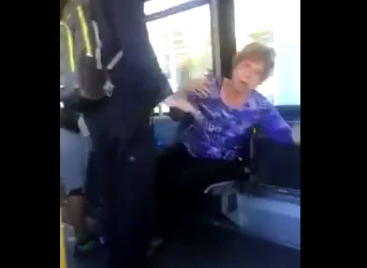 Old Woman Get Knock out with a slap