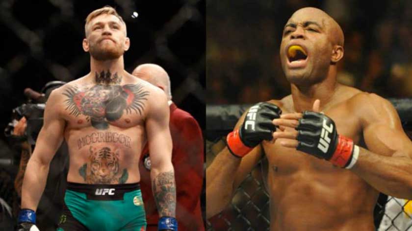 Anderson Silva and Conor McGregor