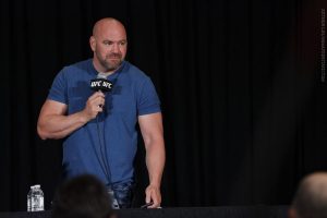 Dana White Stands at Press conference