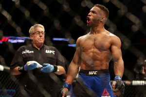 Kevin Lee in Octagon at UFC